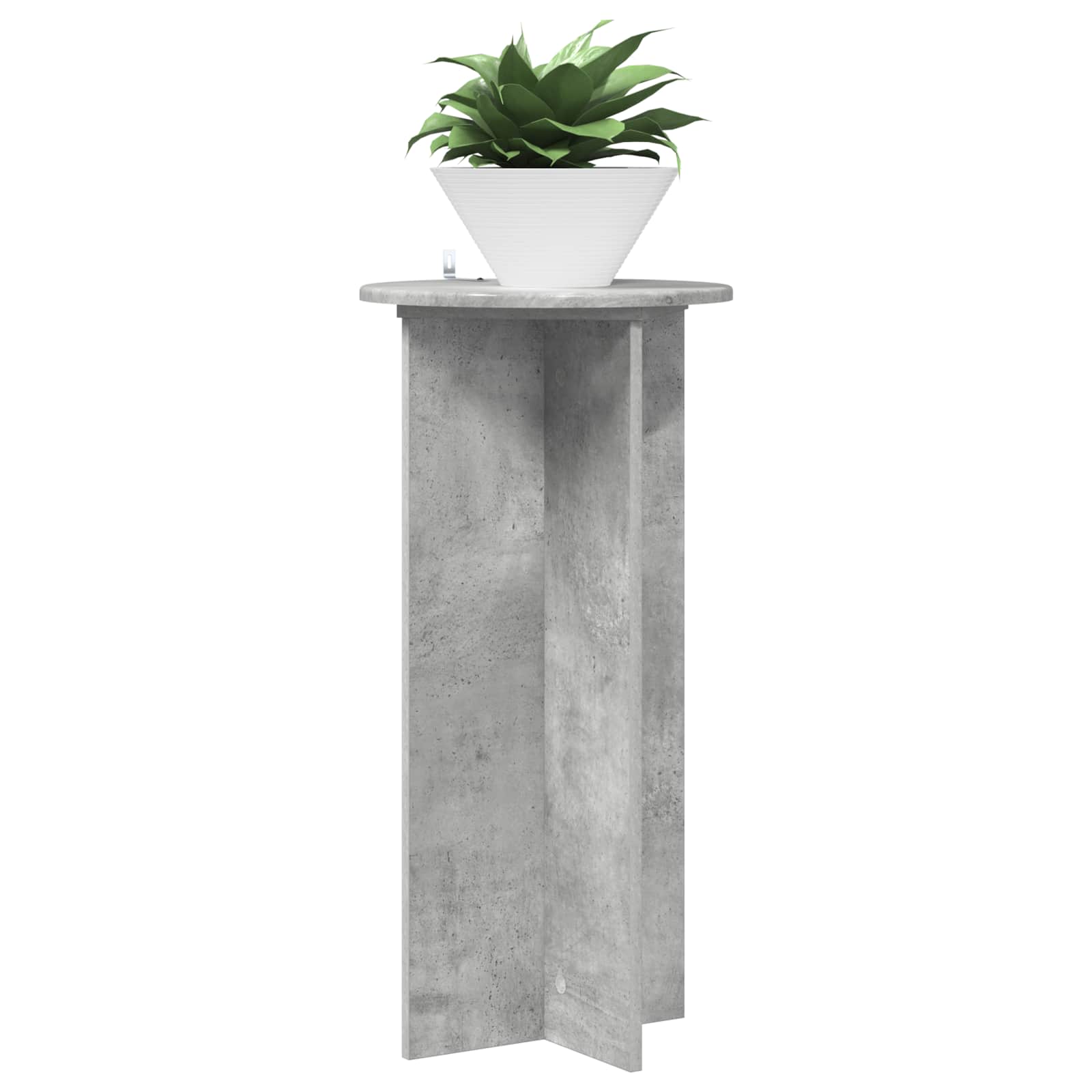 Planteholder 2 pcs Betongrå 40 x 40 x 80 cm Konstrueret træ