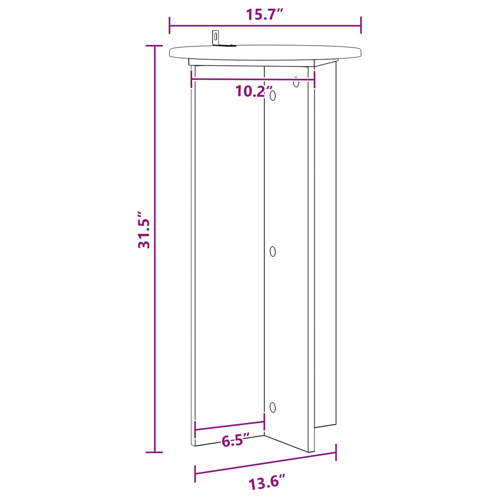 Planteholder 2 pcs Betongrå 40 x 40 x 80 cm Konstrueret træ