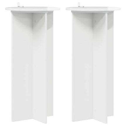 Planteholder 2 pcs Hvid højglans 40 x 40 x 80 cm