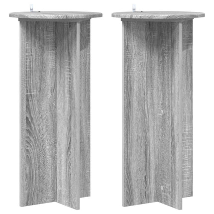 Planteholder 2 pcs Grå sonoma-eg 40 x 40 x 80 cm
