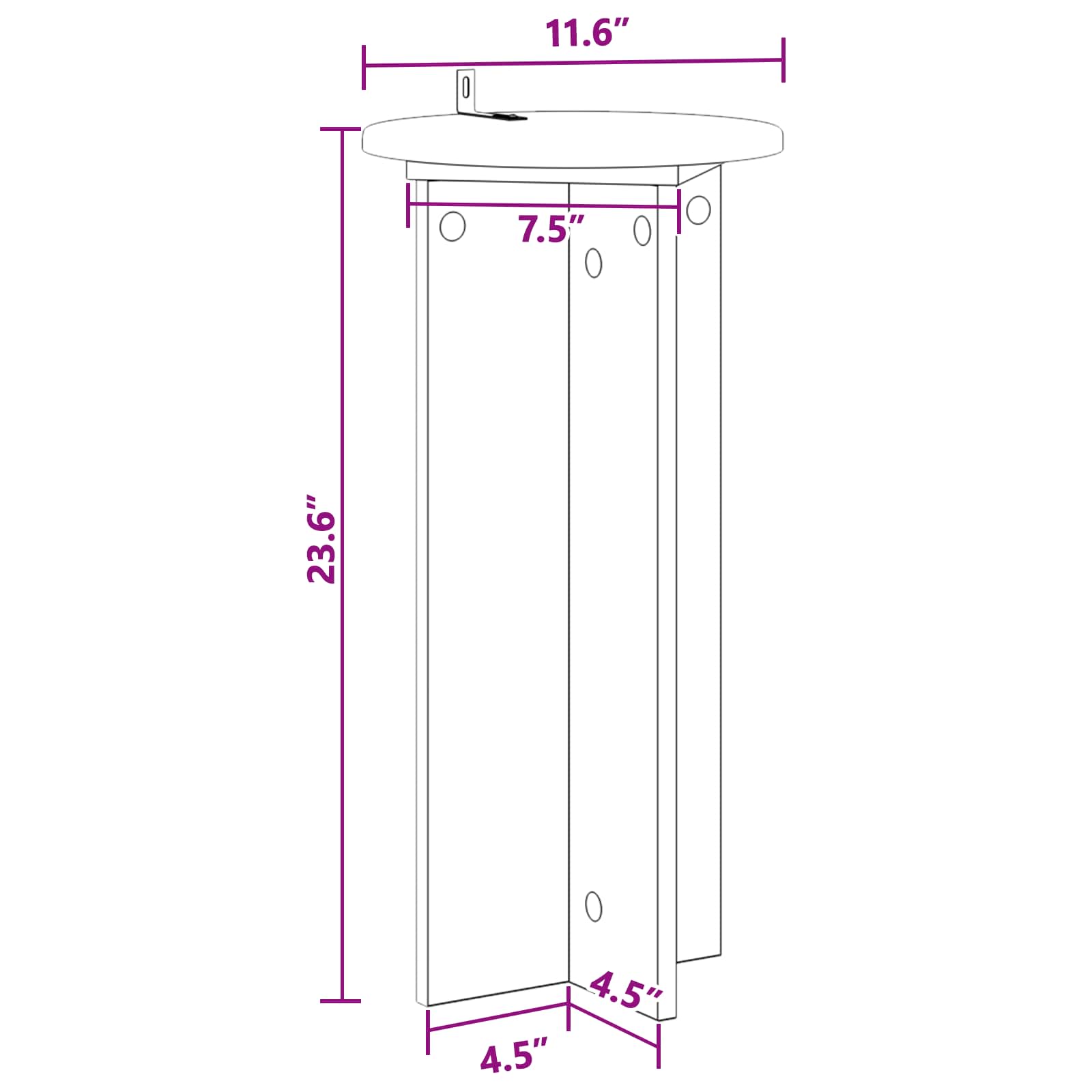 Planteholder 2 pcs Betongrå 29,5 x 29,5 x 60 cm Konstrueret træ