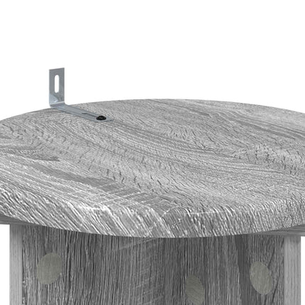 Planteholder 2 pcs Grå sonoma-eg 29,5 x 29,5 x 60 cm