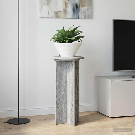 Planteholder 2 pcs Grå sonoma-eg 29,5 x 29,5 x 60 cm