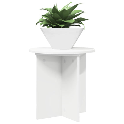 Planteholder 2 pcs Hvid Ø40 x 40 cm Konstrueret træ