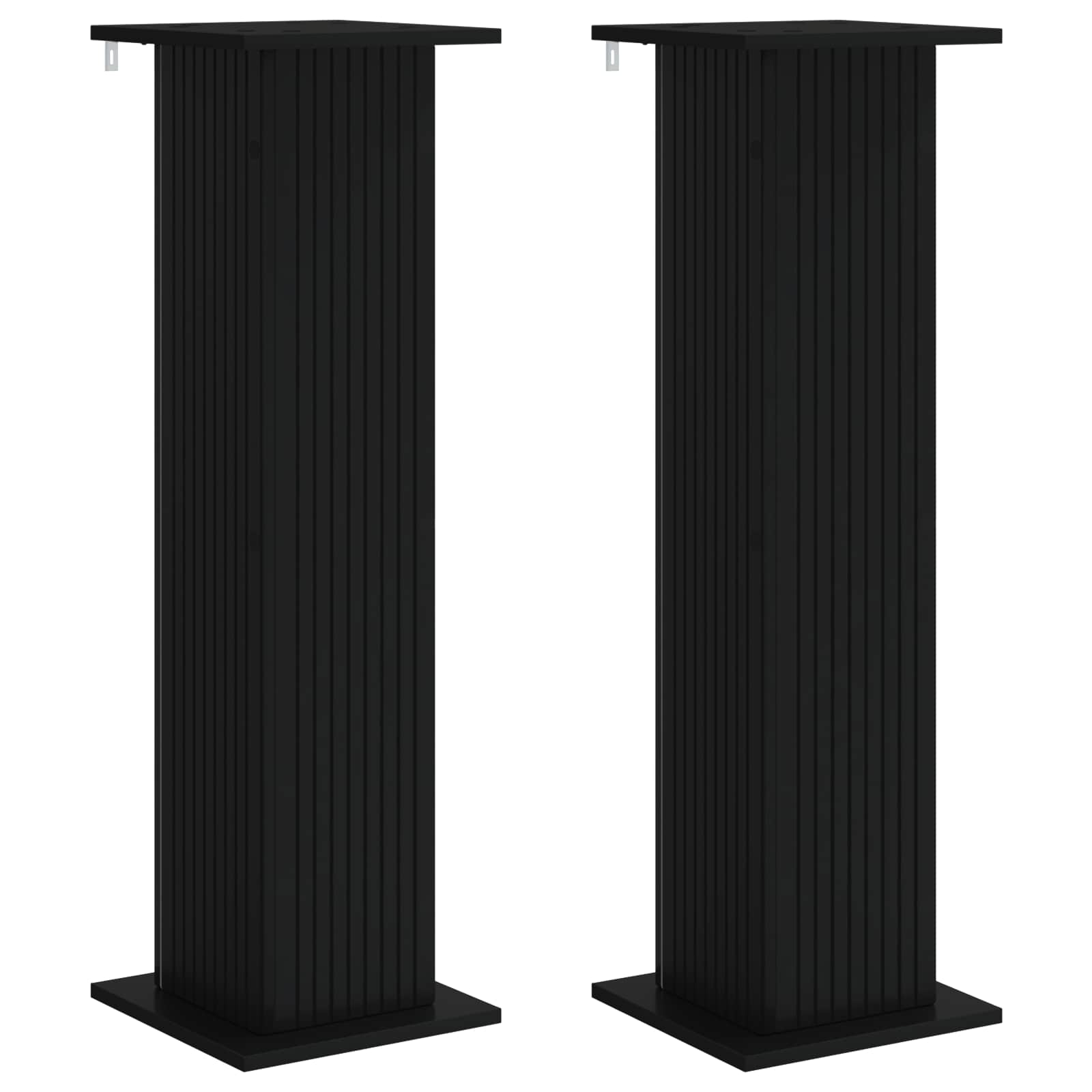 Planteholder 2 pcs Sort 30,5 x 30 x 100,5 cm Konstrueret træ