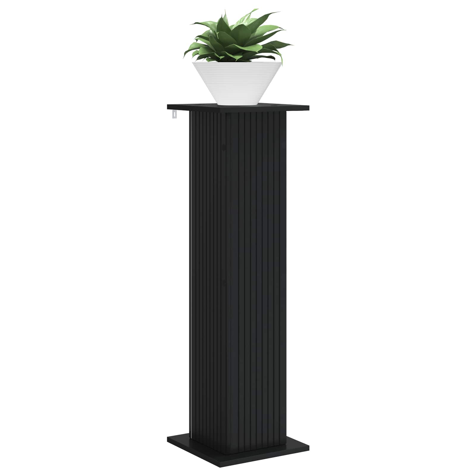 Planteholder 2 pcs Sort 30,5 x 30 x 100,5 cm Konstrueret træ