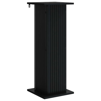 Planteholder Sort 30,5 x 30 x 80,5 cm Konstrueret træ