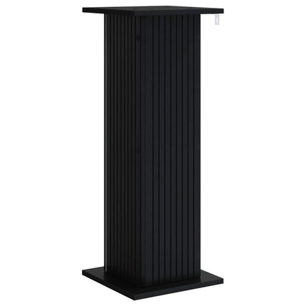 Planteholder Sort 30,5 x 30 x 80,5 cm Konstrueret træ