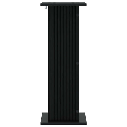 Planteholder Sort 30,5 x 30 x 80,5 cm Konstrueret træ