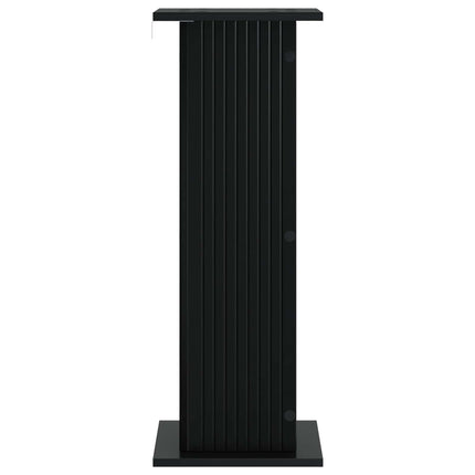 Planteholder Sort 30,5 x 30 x 80,5 cm Konstrueret træ