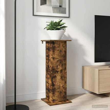 Planteholder 2 stk. Røget eg 30,5 x 30 x 80,5 cm