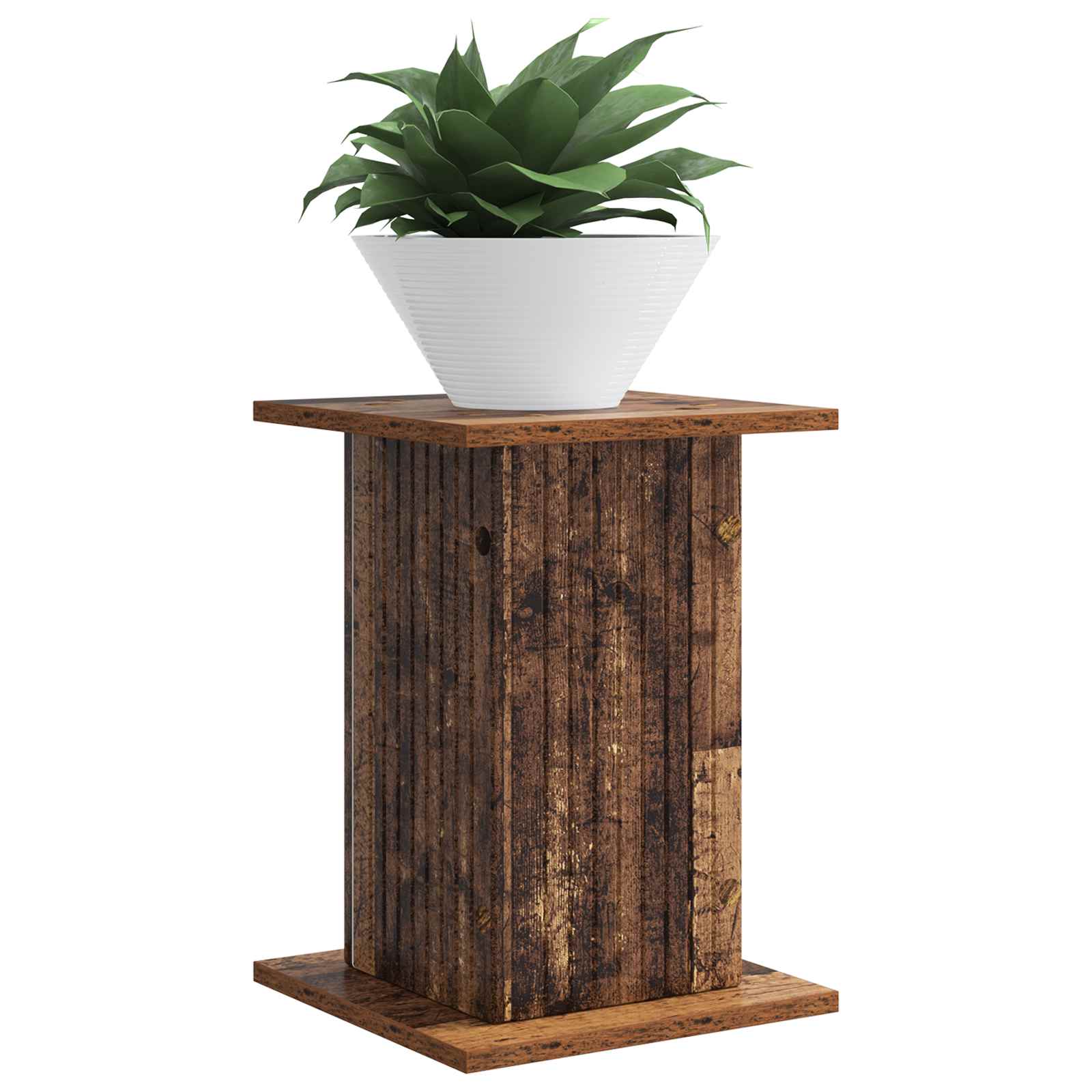 Planteholder 2 pcs Gammelt træ 30,5 x 30 x 43 cm