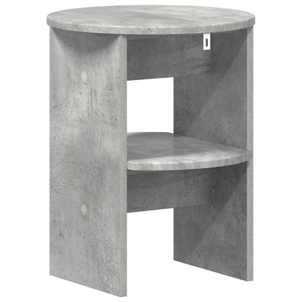 Sideskab BetonGrå Ø40 x 50 cm Konstrueret træ
