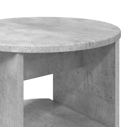 Sideskab 2 stk. BetonGrå Ø40 x 50 cm Konstrueret træ