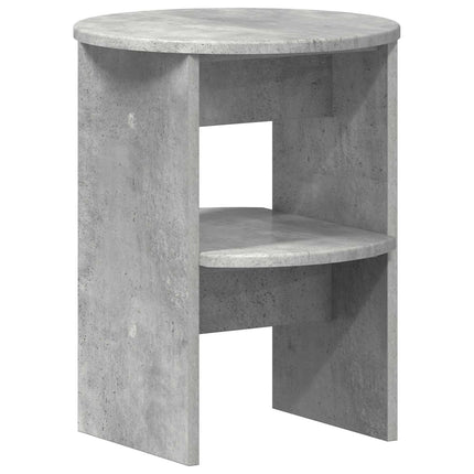 Sideskab 2 stk. BetonGrå Ø40 x 50 cm Konstrueret træ