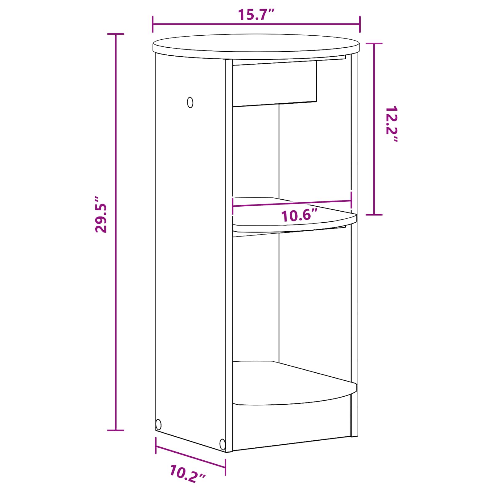 Sideskab Gammelt træ 40 x 40 x 75 cm Konstrueret træ