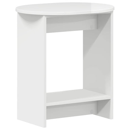 Sidebord Hvid højglans 50 x 39,5 x 55 cm Konstrueret træ