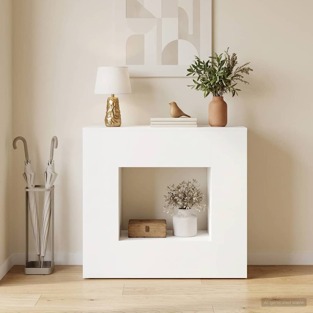 Konsolbord - hvid, 82 × 29 × 74 cm