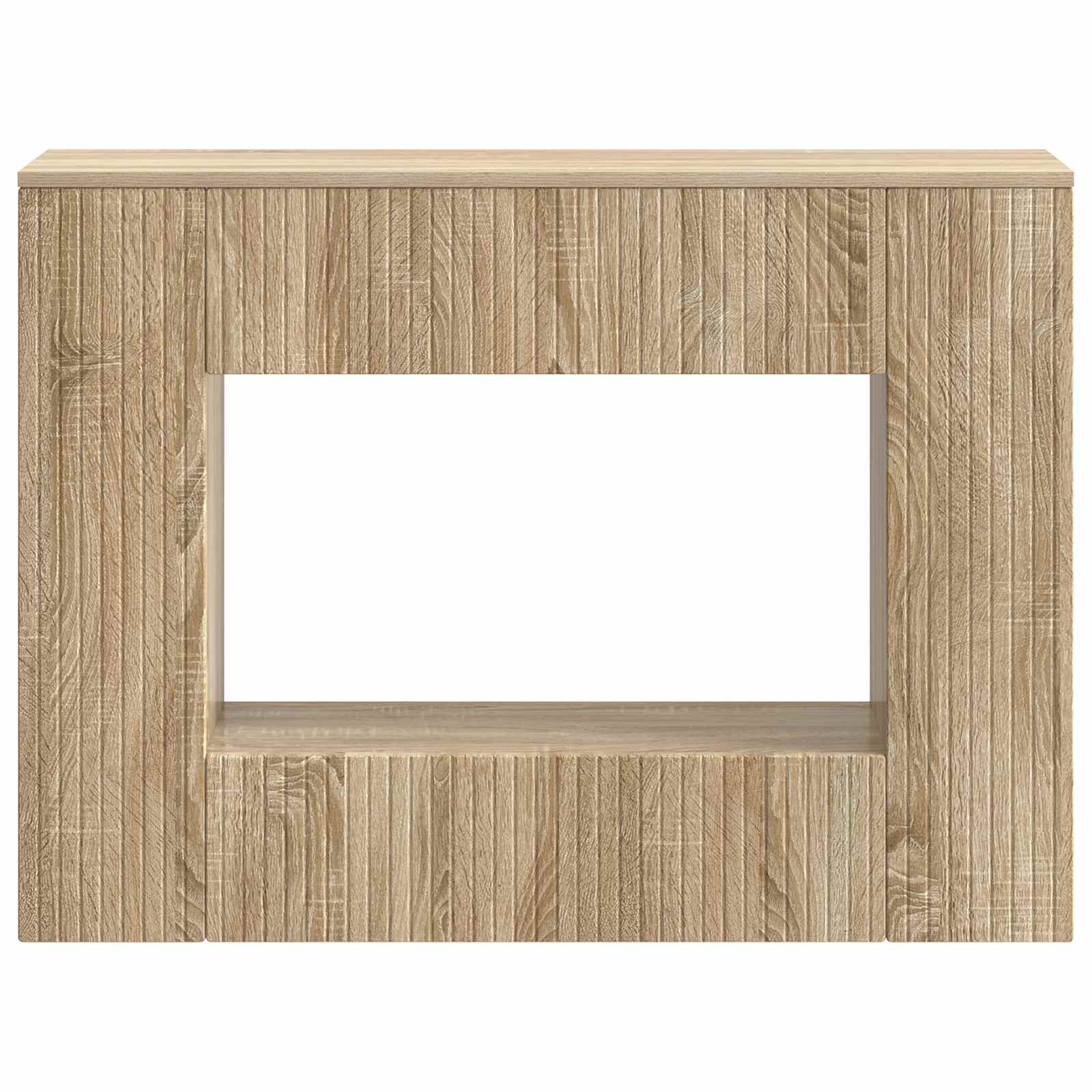 Konsolbord Stribet Sonoma eg 101 x 29 x 74 cm Konstrueret træ