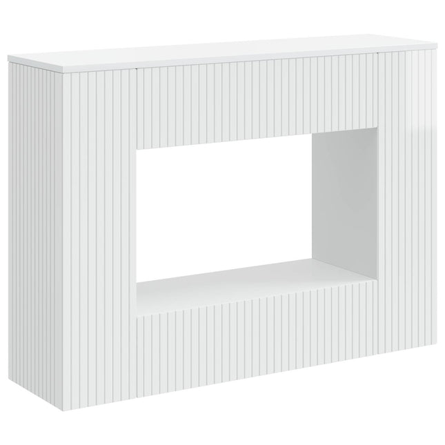 Konsolbord Højglans Hvid 101 x 29 x 74 cm Konstrueret træ