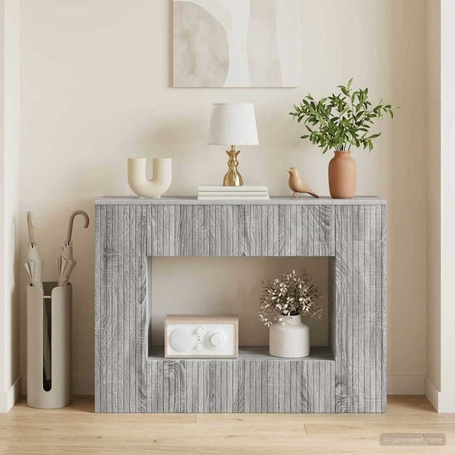 Konsolbord Grå Sonoma 101 x 29 x 74 cm Konstrueret træ