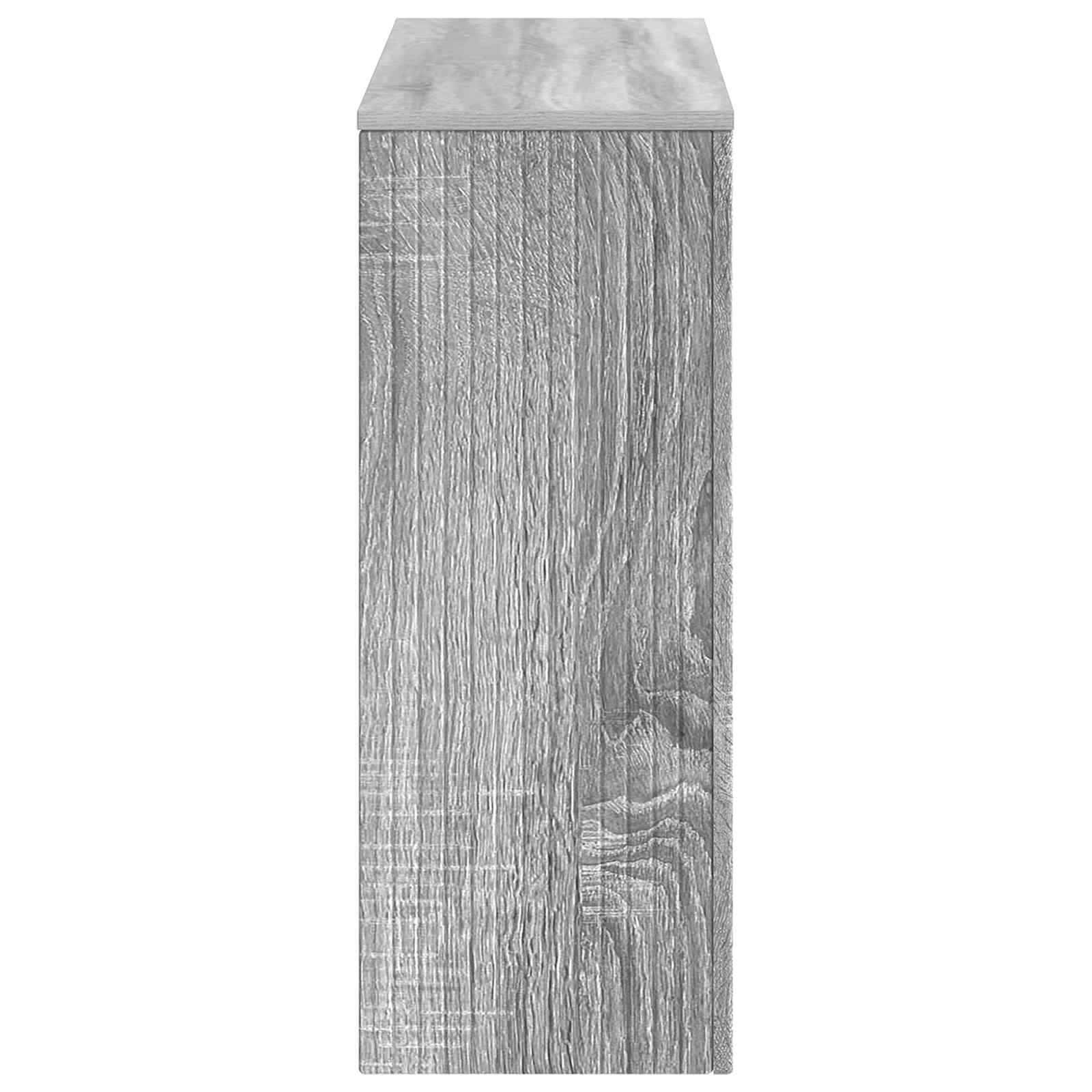 Konsolbord Stribet Grå Sonoma 101 x 29 x 74 cm Konstrueret træ