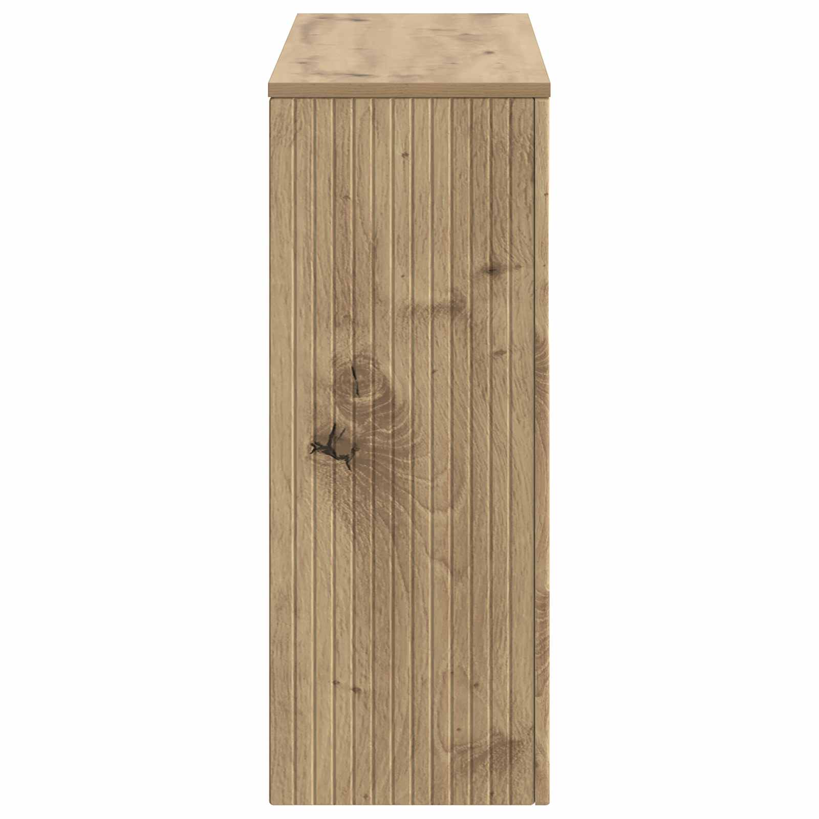 Konsolbord Stribet Artisan Eg 101 x 29 x 74 cm Konstrueret træ