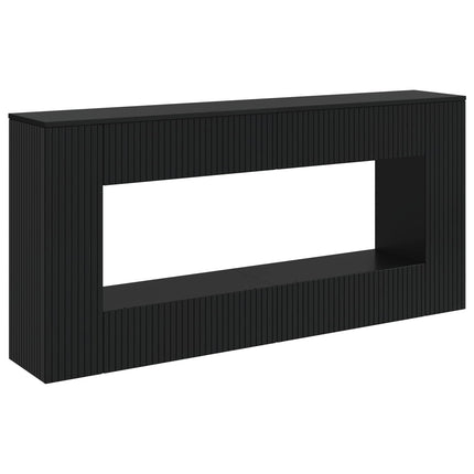 Konsolbord Sort 155 x 29 x 74 cm Konstrueret træ