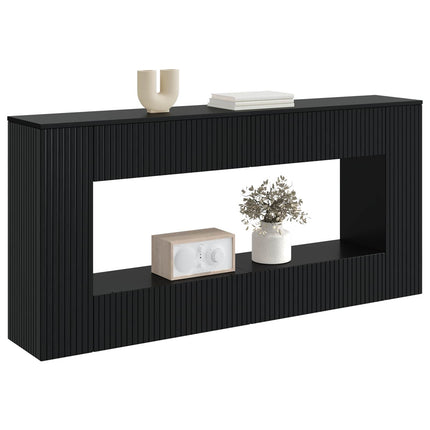 Konsolbord Sort 155 x 29 x 74 cm Konstrueret træ