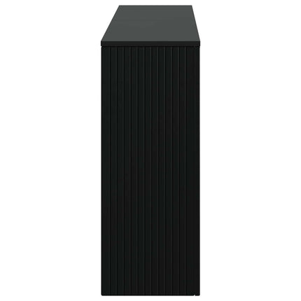 Konsolbord Sort 155 x 29 x 74 cm Konstrueret træ