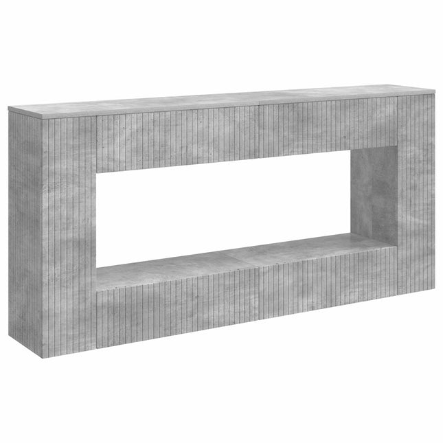 Konsolbord BetonGrå 155 x 29 x 74 cm Konstrueret træ