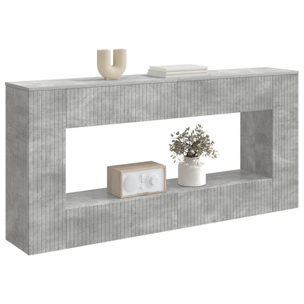 Konsolbord BetonGrå 155 x 29 x 74 cm Konstrueret træ