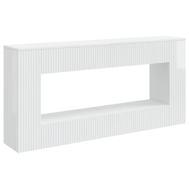 Konsolbord Højglans Hvid 155 x 29 x 74 cm Konstrueret træ