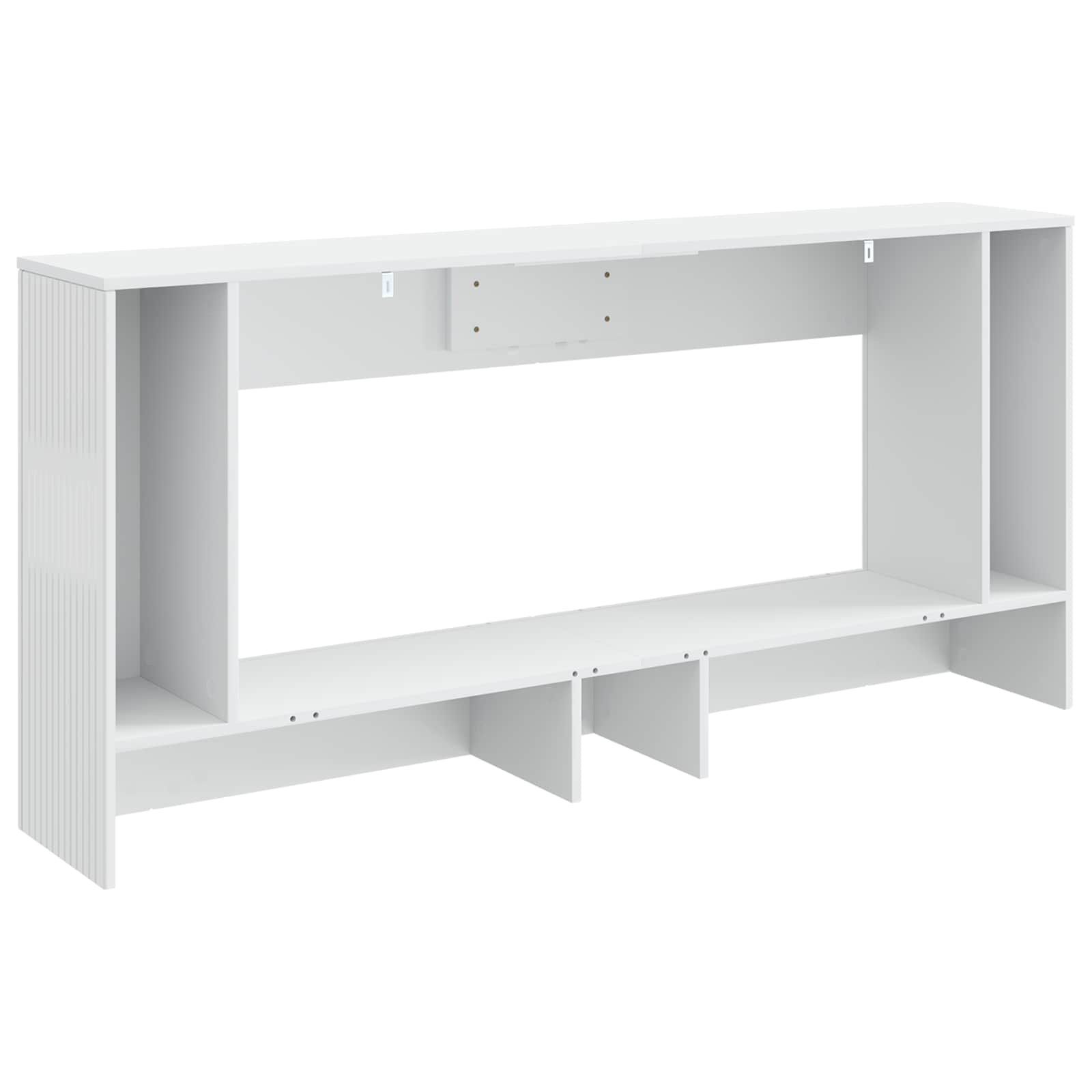 Konsolbord Højglans Hvid 155 x 29 x 74 cm Konstrueret træ