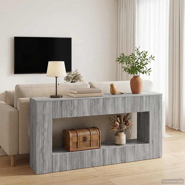 Konsolbord Grå Sonoma 155 x 29 x 74 cm Konstrueret træ