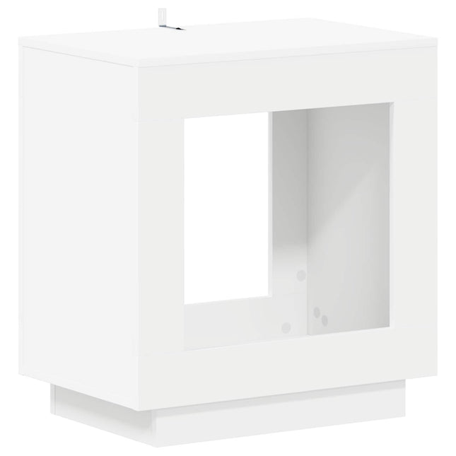 Sidebord Hvid 60 x 40 x 65 cm Konstrueret træ