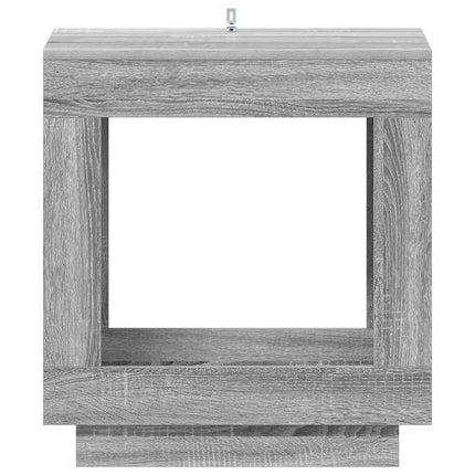 Sidebord Grå sonoma-eg 60 x 40 x 65 cm Konstrueret træ