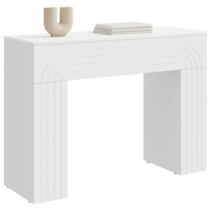 Sofabord Hvid 102 x 35 x 75 cm Konstrueret træ