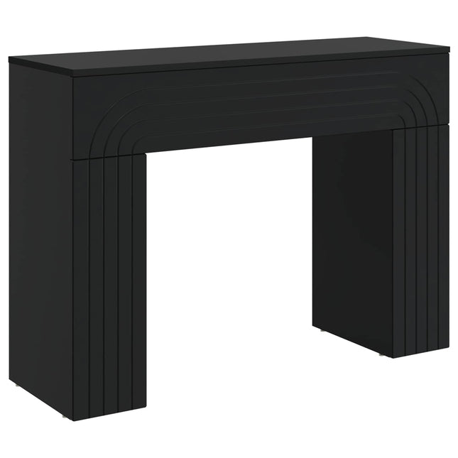 Sofabord Sort 102 x 35 x 75 cm Konstrueret træ