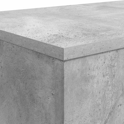 Sofabord Betongrå 102 x 35 x 75 cm Konstrueret træ