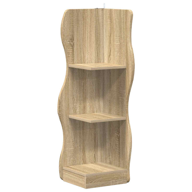Hjørnehylde Sonoma-eg 34 x 33 x 102 cm Konstrueret træ