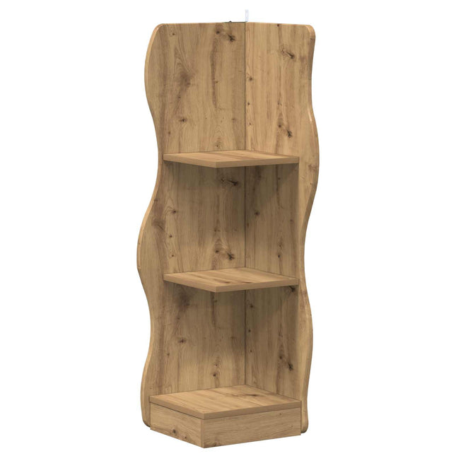 Hjørnehylde Artisan-eg 34 x 33 x 102 cm Konstrueret træ