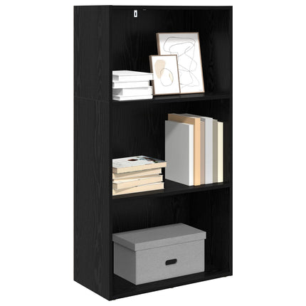 Bogreol Sort eg 60 x 30 x 114 cm Konstrueret træ
