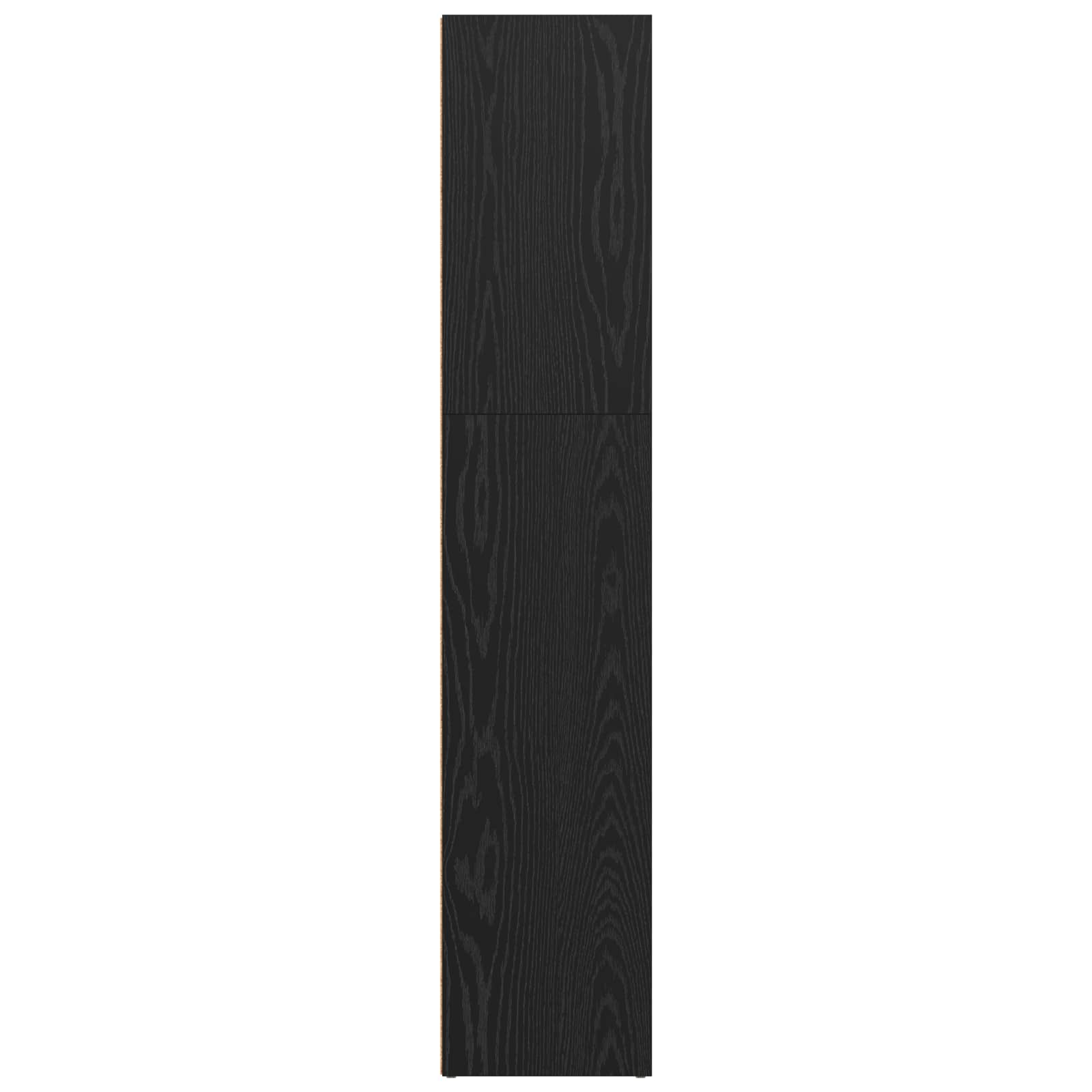 Selvstående boghylde Sort eg 60 x 30 x 151,5 cm Konstrueret træ