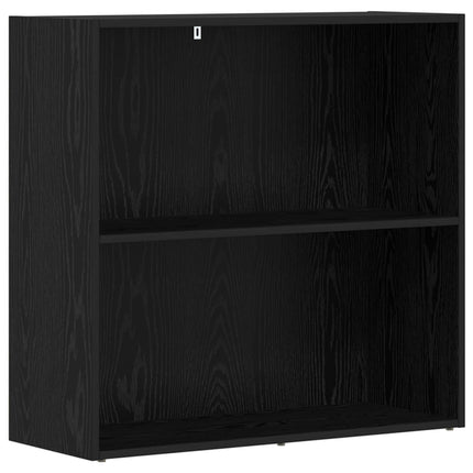 Bogreol 80 x 30 x 76,5 cm Konstrueret træ Sort eg