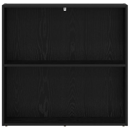 Bogreol 80 x 30 x 76,5 cm Konstrueret træ Sort eg