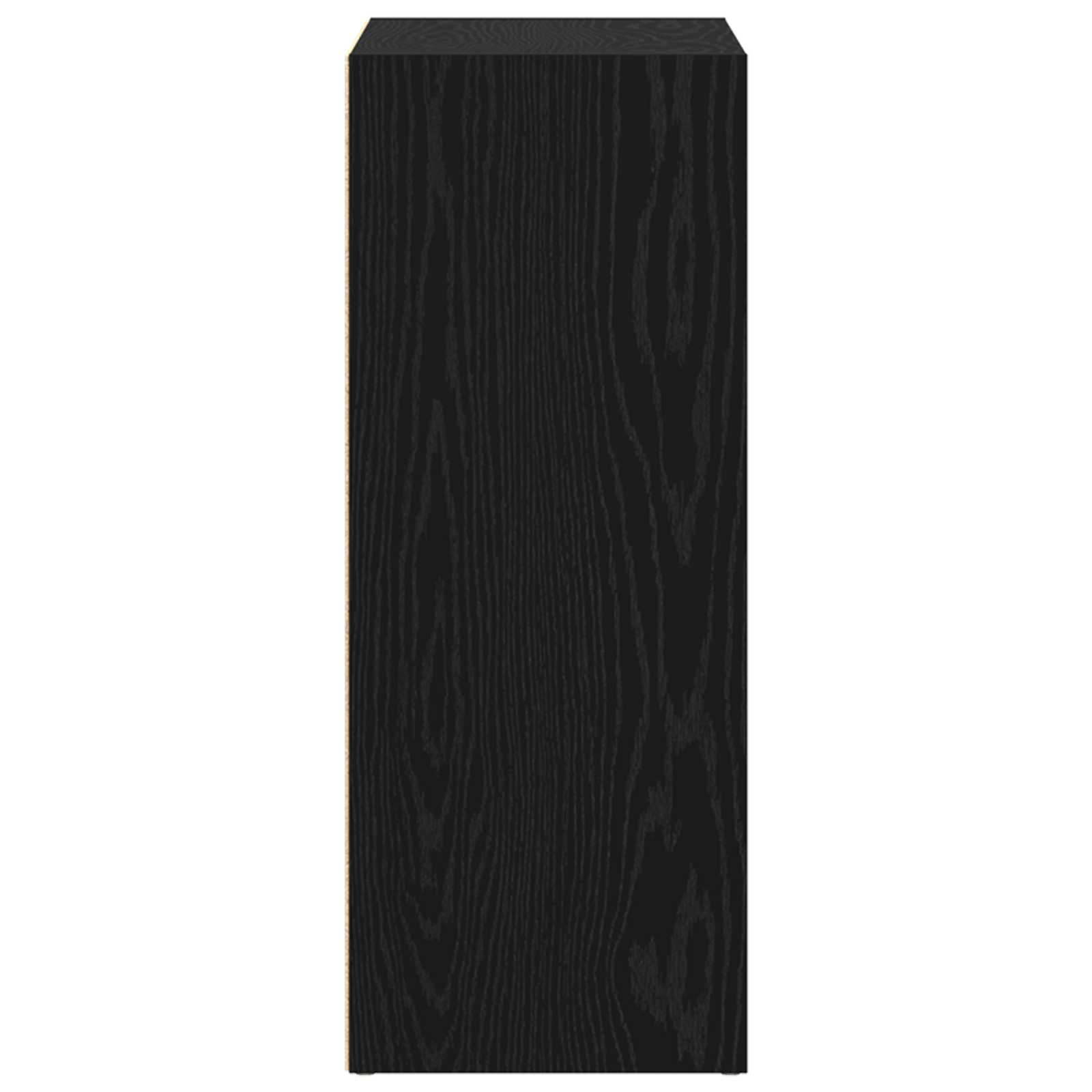 Bogreol Sort eg 80 x 30 x 76,5 cm Konstrueret træ