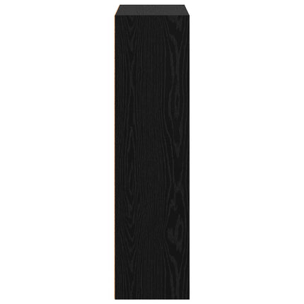 Bogreol 80 x 30 x 114 cm Konstrueret træ Sort eg