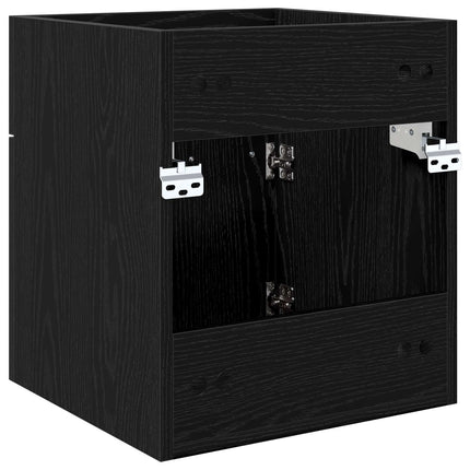 Vaskeskab Sort eg 41 x 38,5 x 46 cm Konstrueret træ