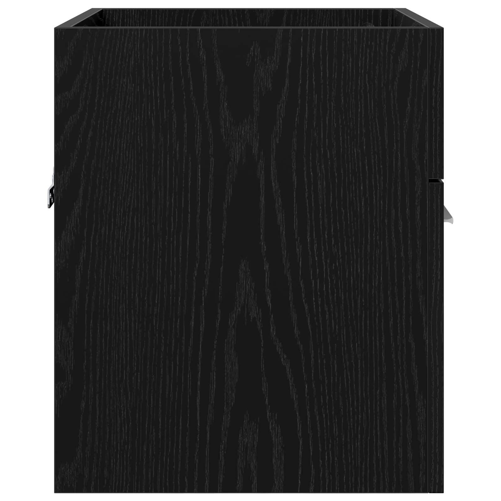 Vaskeskab med dør Sort eg 41 x 38,5 x 46 cm Konstrueret træ